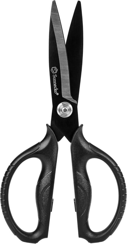 Sunnecko Kitchen Scissors All Purpose Heavy Duty Scissors Titanium Coated